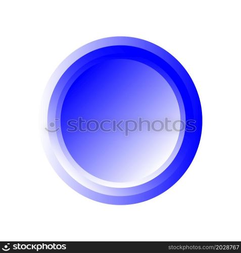 Blue button icon. Concave sign. Mobile app element. Round label badge. Modern art. Vector illustration. Stock image. EPS 10.. Blue button icon. Concave sign. Mobile app element. Round label badge. Modern art. Vector illustration. Stock image.