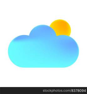 blue cartoon cloud sun on light background. Vector illustration. stock image. EPS 10.. blue cartoon cloud sun on light background. Vector illustration. stock image. 