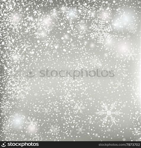Blue Christmas background. Silver Christmas background with sketch christmas ball with bow and 2016 numbers.