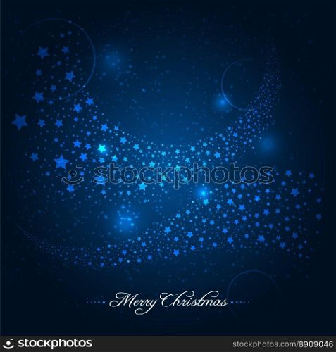 Blue christmas background with star trail. Blue christmas shining background with star trail vector