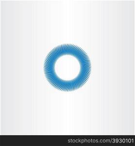 blue circle abstract vector background sign icon