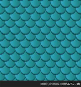 Blue clay roof tiles seamless pattern