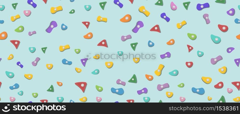 Blue climbing wall for active sports. Seamless textured background for sports.. Blue climbing wall for active sports.