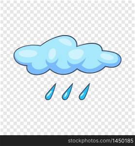 Blue cloud rain icon. Cartoon illustration of blue cloud rain vector icon for web design. Blue cloud rain icon, cartoon style