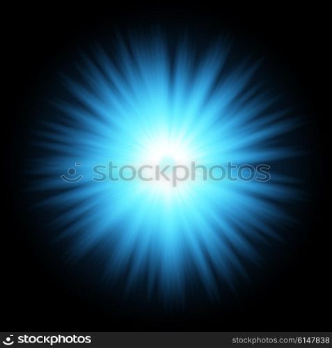 Blue color design with a burst. vector. Vector Blue color design with a burst.