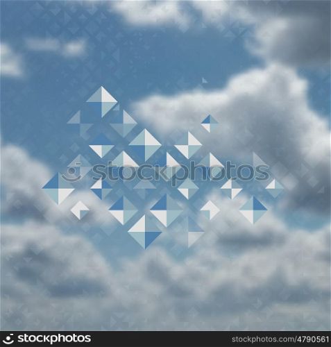 Blue color pattern with rhombuses, abstract design geometrical vector background. Simple modern stylish texture