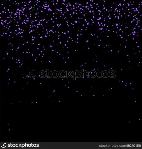 Blue Confetti Isolated. Blue Confetti Isolated on Black Background. Abstract Blue Parts.