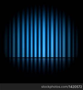 Blue curtain background.vector