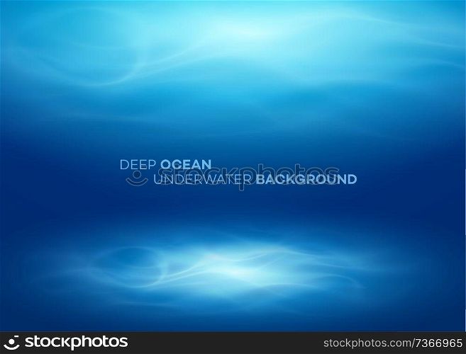 Blue deep water and sea abstract natural background. Vector illustration EPS10. Blue deep water and sea abstract natural background. Vector illustration
