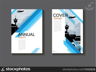 blue design book cover modern cover abstract Brochure cover template,annual report, magazine and flyer layout Vector a4