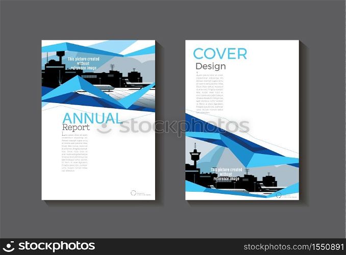blue design modern cover abstract Brochure cover book template,annual report, magazine and flyer layout Vector a4