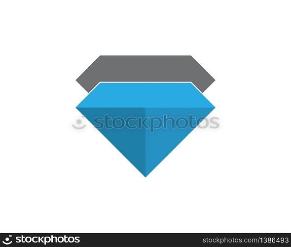 Blue diamond logo template