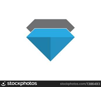 Blue diamond logo template