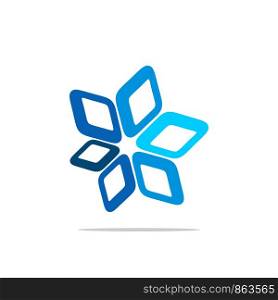 Blue Diamond Star Logo Template Illustration Design. Vector EPS 10.