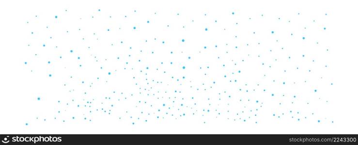 Blue dot pattern. Falling snow. Winter background. Vector illustration. Blue dot pattern. Falling snow. Winter background