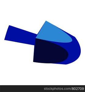 Blue dreidel icon. Cartoon of blue dreidel vector icon for web design isolated on white background. Blue dreidel icon, cartoon style