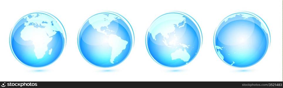 Blue Earth globes