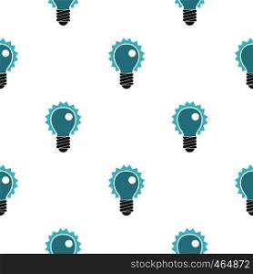 Blue electric bulb pattern seamless flat style for web vector illustration. Blue electric bulb pattern flat