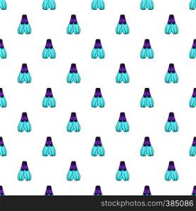 Blue flippers pattern. Cartoon illustration of blue flippers vector pattern for web. Blue flippers pattern, cartoon style
