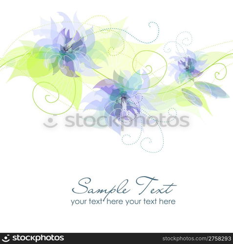 Blue Flower Background