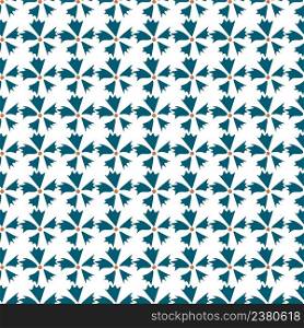 Blue flowers on a white background. Vector seamless pattern. For fabric, baby clothes, background, textile, wrapping paper and other decoration.