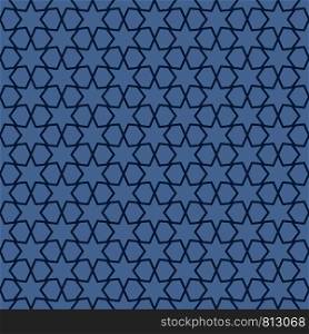 Blue geometric pattern with linear elements. Vector illustration. Blue geometric pattern with linear elements