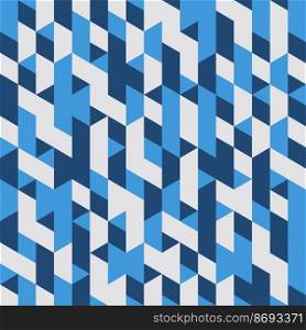 Blue Geometric Seamless pattern Abstract background