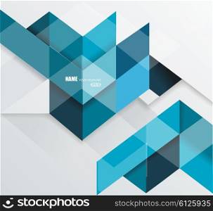 Blue geometrical abstract lines structure. Vector illustration