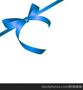 Blue Gift Ribbon. Isolated Vector illustration EPS10. Blue Gift Ribbon. Vector illustration