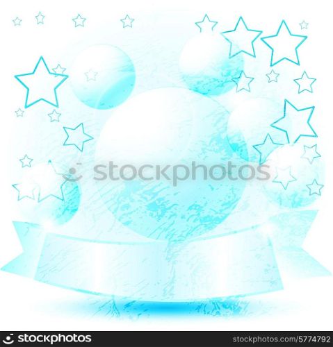 Blue glass christmas balls