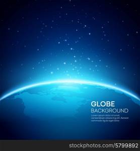 Blue globe earth background. Vector illustration. Blue globe earth background. Vector illustration EPS 10