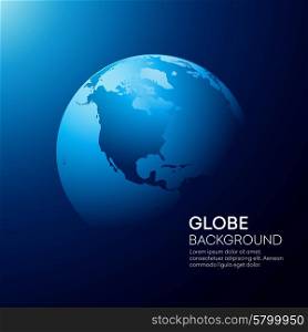 Blue globe earth background. Vector illustration. Blue globe earth background. Vector illustration EPS 10