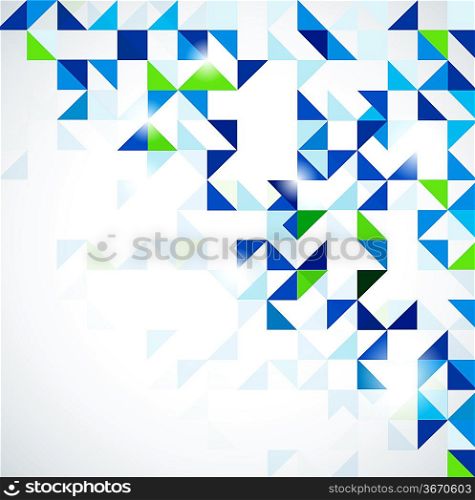 Blue green modern geometric design template