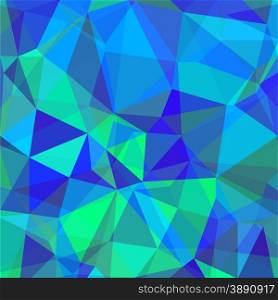 Blue Green Polygonal Background. Abstract Geometric Pattern.. Polygonal Background