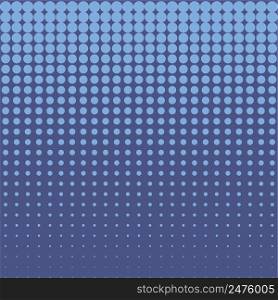 Blue halftone background from dots, dotted pattern ice drops