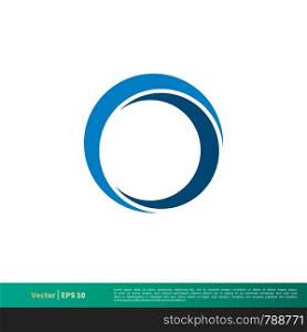 Blue Halo Vector Icon Logo Template Illustration Design. Vector EPS 10.