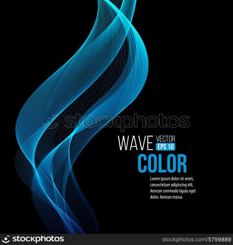 Blue light wave vector background. Blue light wave vector background EPS 10