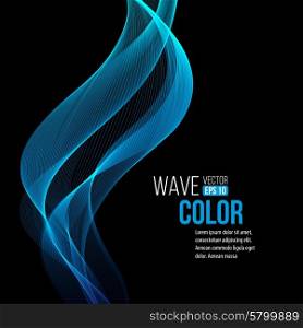 Blue light wave vector background. Blue light wave vector background EPS 10