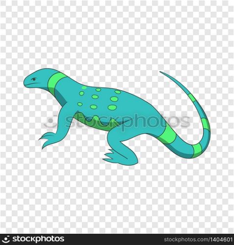 Blue lizard icon. Cartoon illustration of blue lizard vector icon for web. Blue lizard icon, cartoon style
