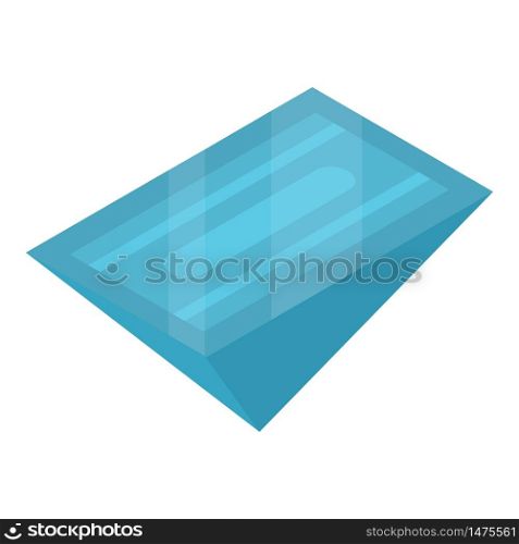 Blue magic gem icon. Isometric of blue magic gem vector icon for web design isolated on white background. Blue magic gem icon, isometric style