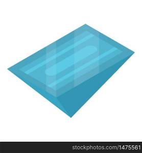 Blue magic gem icon. Isometric of blue magic gem vector icon for web design isolated on white background. Blue magic gem icon, isometric style