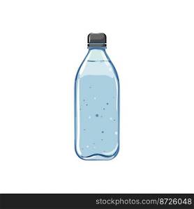 blue mineral water bottle cartoon. blue mineral water bottle sign. isolated symbol vector illustration. blue mineral water bottle cartoon vector illustration