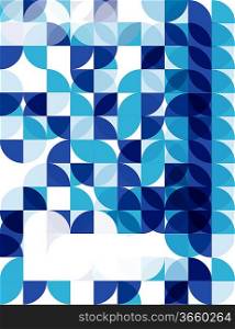 Blue modern geometric abstract background