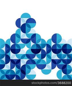 Blue modern geometric abstract background