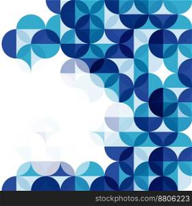 Blue modern geometrical abstract background vector image