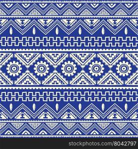 blue native american ethnic pattern. blue native american ethnic pattern theme vector art