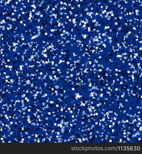 Blue or classic blue color glitter, sparkles, seamless vector pattern for Luxury or Royal Fashion Banners or Presentations. Valentines Day Love Design or Mothers Day Card background. Blue or classic blue color glitter, sparkles seamless pattern