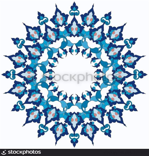 blue oriental ottoman design twenty-six