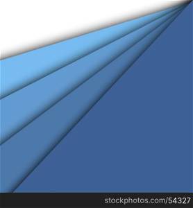 Blue paper overlapping abstract background, stock vector