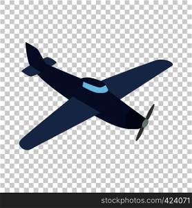 Blue plane isometric icon 3d on a transparent background vector illustration. Blue plane isometric icon